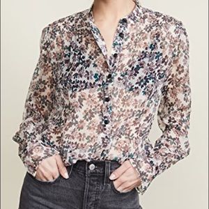 rag & bone Ivory Floral Susan Blouse